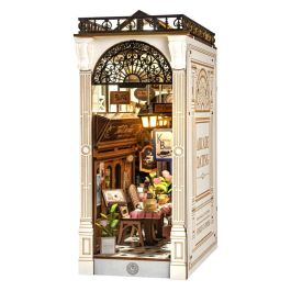 ROBOTIME Sujetalibros 3D Book Nook Maqueta 'Citas en la Sala de Juegos' con Luz LED - 148 Piezas