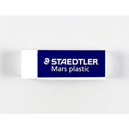 Staedtler Goma de borrar 526/50 para Papel y Poliéster, Blanca, Bloque, 65x23x12 mm