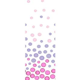 DKD Home Decor Dosificador Moderno Blanco Lila Set de 2, 290ml, de Dolomite y ABS, Colección Dots, 7x17.5x7 cm