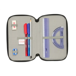 Portatodo The Avengers Azul Negro 12,5 x 19,5 x 5,5 cm 37 Piezas