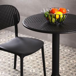 Silla De Comedor Negra Apilable Versa 41X80CM (4 Unidades) Silla De Comedor Negra Apilable Versa 41X80CM (4 Unidades)