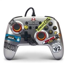Power A NSGP0145-01 Mando con Cable Mejorado para Nintendo Switch - Diseño Mario Kart, Botones Asignables, Auriculares