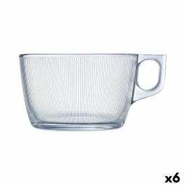 Taza Luminarc Stripy Grande Transparente Vidrio (500 ml) (6 Unidades)