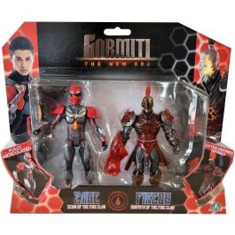 Caja de figuras - GORMITI - Scion y Gormiti asociados con el Fuego - Zane y Fireon - 15 cm - a partir de 4 años - GRV192 Caja de figuras - GORMITI - Scion y Gormiti asociados con el Fuego - Zane y Fireon - 15 cm - a partir de 4 años - GRV192