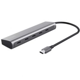 Trust Halyx Hub USB-C 4x USB-C Datos 1x USB-C PD Gris 5 Puertos Precio: 30.50000052. SKU: B1B9GRLPPR