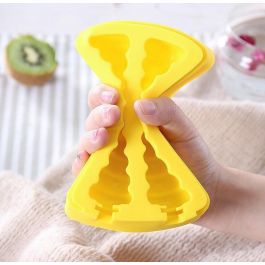 Inde Molde para 2 Helados de Silicona, Medidas 13 x 10.5 x 3 cm