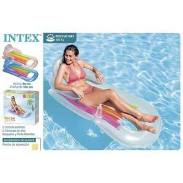 Intex Colchoneta Sillón con Posa Vasos 160x85 cm - Modelos Surtidos
