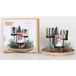 DKD Home Decor Portavelas Verde Natural Cristal y Metal Set de 7 piezas 24.5 x 28 x 24.5 cm Precio: 14.88999985. SKU: B1FB4R7VMQ