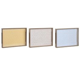 DKD Home Decor Bandeja Decorativa Estilo Shabby de MDF, Pack 3 Unidades en Colores Surtidos Rosa, Azul y Amarillo 40x30x5 cm DKD Home Decor Bandeja Decorativa Estilo Shabby de MDF, Pack 3 Unidades en Colores Surtidos Rosa, Azul y Amarillo 40x30x5 cm