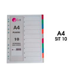 Ekrit Separadores Pp A4 11 Taladros 10 Posiciones Precio: 0.95000004. SKU: B1G9HWFFXE