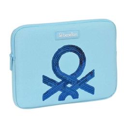 Funda para Portátil Benetton Sequins Azul claro (31 x 23 x 2 cm) Precio: 8.59000054. SKU: S4308253