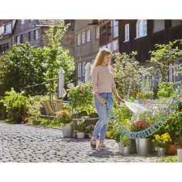 Gardena Manguera de agua 15 m con accesorios de conexión y lanza clásica de chorro múltiple ref. 8114