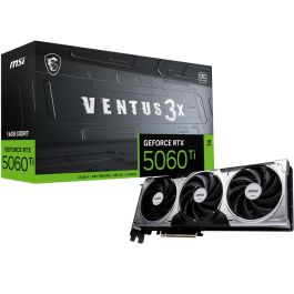 MSI VENTUS GeForce RTX 5060 TI 16G 3X OC Tarjeta Gráfica NVIDIA 16 GB GDDR7 con 3 Ventiladores, PCI Express x16 5.0 Precio: 552.4999997. SKU: B15LHQXHAF