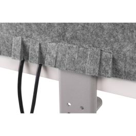 BakkerElkhuizen BE Safety Screen Rückseite W180H60 Pantalla de Seguridad Fieltro PET Gris Claro 180x60cm