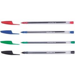 Molin Bolígrafo Basic Cristal Ball Point Rojo, punta de acero, tinta de aceite secado rápido, escritura extra fina (50 Unidades) (50 Unidades) Precio: 4.68999993. SKU: B1G9CHWBNS