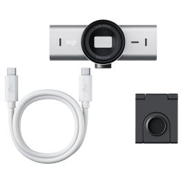 Logitech 960-001554 MX BRIO Webcam 4K Ultra HD 30 pps Zoom 4x Tapa de Privacidad Color Gris