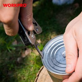 Workpro Multiherramienta Esqueletizada 12 en 1 de Acero Inoxidable - Alicates, Cuchillo, Sierra, Destornilladores, Lima