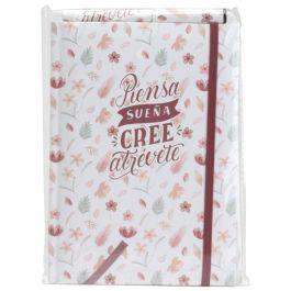 CMP General Libreta Soft Atrévete con Boli 15x21 cm Tapa Dura Acolchada Goma Sujeción 160 Páginas