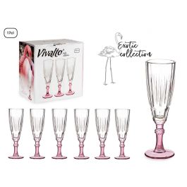 Copa Cava Color Rosa 170Ml Vivalto 6X20CM (48 Unidades) Copa Cava Color Rosa 170Ml Vivalto 6X20CM (48 Unidades)