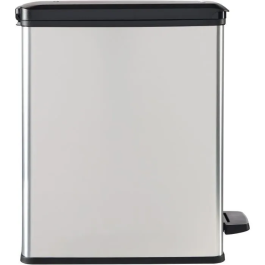 Curver Papelera Slim Bin 25L Gris Metalizado CUR3253922339070 Diseño Compacto 41x27x55 cm