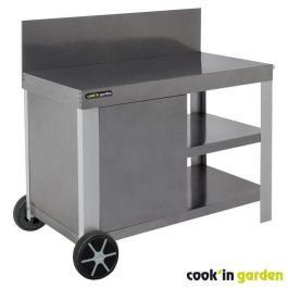 Carrito de servicio - COOK'IN GARDEN - Nova 110 - Con salpicadero - 100% metal