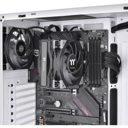 Thermaltake Toughair 310 Enfriador CPU | Sockets AMx, 115x, 1200, 1700 | 500-2000 RPM | Negro/Plata, Aluminio/Cobre
