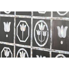 DKD Home Decor Bone 23 Mueble Bar Bicolor Negro 80 x 40 x 153 cm