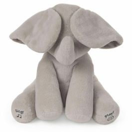 GUND Flappy Elephant Peluche Interactivo Musical Habla Canta Juega Escondidas Suave Lavable 30 cm Recién Nacidos