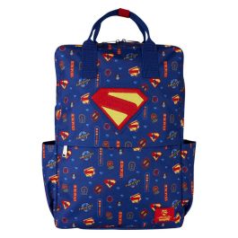 LOUNGEFLY Mochila Superman Marvel de Nylon 43cm - Tirantes Ajustables, Detalles Bordados y Estampados Precio: 44.5000006. SKU: B17JVTDFMZ