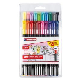 Edding Rotulador 1200 Punta Fina 1mm, 16 Colores Estándar + 4 Pastel, Tinta a Base de Agua Precio: 9.68999944. SKU: S8404691