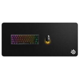 Steelseries Alfombrilla de Ratón para Juegos QCK XXL, Superficie Microtejida, 900 x 400 mm x 2 mm, Negra