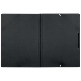 Leitz 39080095 Carpeta de Cartón con Gomas A4 Reciclado Negro 100% Portafirmas Capacidad 250 Hojas Cierre Elástico