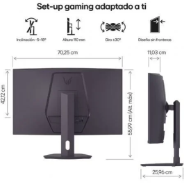 LG Monitor Gaming UltraGear 32G600A-B 31.5" QHD 180Hz 1ms VA Negro