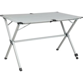 Gap Mesa Plegable 696792, Estructura Plegable con Bandeja Enrollable de Aluminio, 110 x 70 x 70 cm