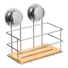 Five Simply Smart Soporte de ducha de bambú con ventosa, 26.5x13x13cm Precio: 12.89000053. SKU: S7907246