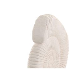 DKD Home Decor Hangzhou design 26b Decoración Mediterráneo Blanco 6.5 x 25 x 16 cm (2 Unidades) Cemento Metal Caracola