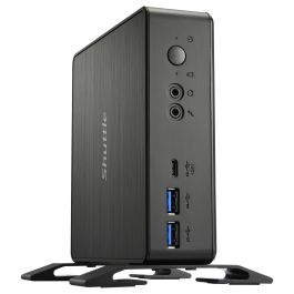 Shuttle NC40U5 Mini PC Barebone Negro (Intel Core i5-1235U) 24/7, Dual Video, Ultra HD, DDR4, UHD Graphics, NVMe, USB 3.2 Gen 2