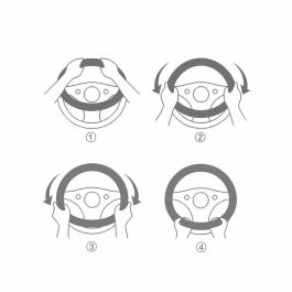 Momo Funda Volante Easy Universal Color Negro 38-39 cm MOMLSWC0EASBK Antideslizante Suave