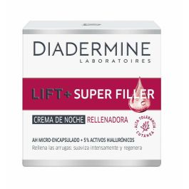 Diadermine LIFT + SUPER FILLER Crema Noche Rellenadora Antiarrugas Reafirmante Hidratante Mujer Todo Tipo de Pieles 50ml