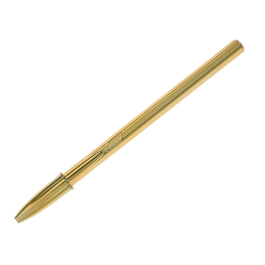 Bic Bolígrafo Cristal Shine Gold Azul Caja 20 Unidades