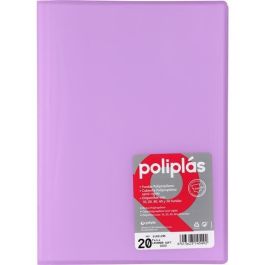 Grafoplás Carpeta con Fundas Folio 20 Fundas Poliplás Soldadas PP Semirrígido Translúcido Lavanda Soft Precio: 2.78999985. SKU: B19A8FAAPW