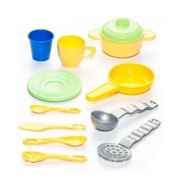 Molto Cocina de Juguete Mi Primera Cocina Roja 68 cm con 12 Accesorios de Plástico para Niños a partir de 2 años