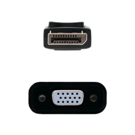 Adaptador DisplayPort a SVGA NANOCABLE 10.16.0602 Negro 15 cm