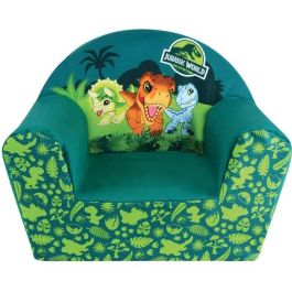 Fun House Sillón Club de Espuma Jurassic World Dinosaur para Niños - Funda Lavable - W.52 x D.33 x H.42 cm - Origen Francés Garantizado