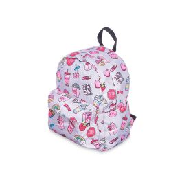 Mochila Infantil Arcoiris Gris Pincello 22x28x12 cm - Estampado colorido (12 Unidades) Mochila Infantil Arcoiris Gris Pincello 22x28x12 cm - Estampado colorido (12 Unidades)