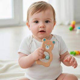 Color Baby Sonajeros Madera Set 4 Piezas 13,5x9,5 cm