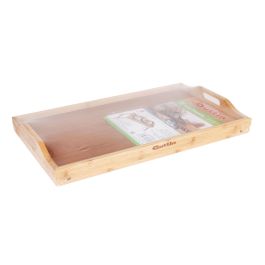 Quttin Mesa Plegable de Bambú 50 x 30 cm (4 Unidades)
