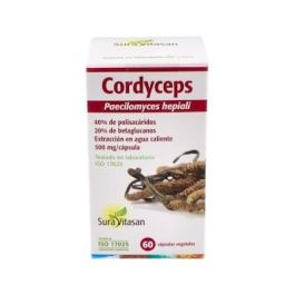 SURA VITASAN Cordyceps Ophiocordyceps sinensis Extracto 8:1 con 40% Polisacáridos 60 Cápsulas SURA VITASAN Cordyceps Ophiocordyceps sinensis Extracto 8:1 con 40% Polisacáridos 60 Cápsulas Precio: 32.5000005. SKU: B19QQYF4DW