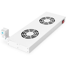 Digitus Einschubbelüftungseinheit Unidad de ventilación gris con 2 ventiladores, 276 m³/h