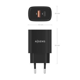 AISENS A110-0953 Cargador USB-C 30W GaN PD3.0 QC4.0 Negro